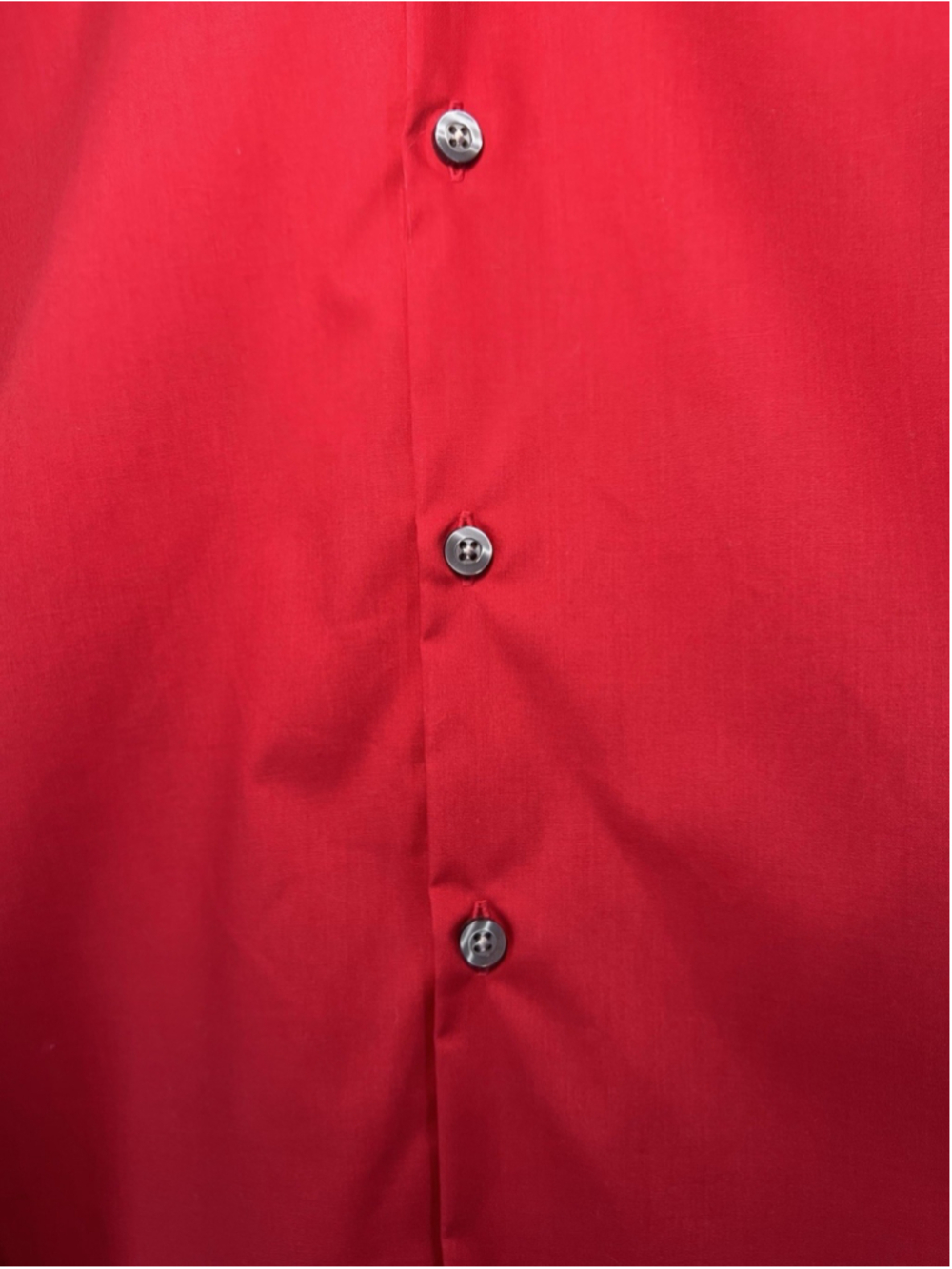 J.Ferrar Dress Shirt Slim Fit Long Sleeve Men's Size M 15-15.5 Red Button Up - Picture 6 of 12